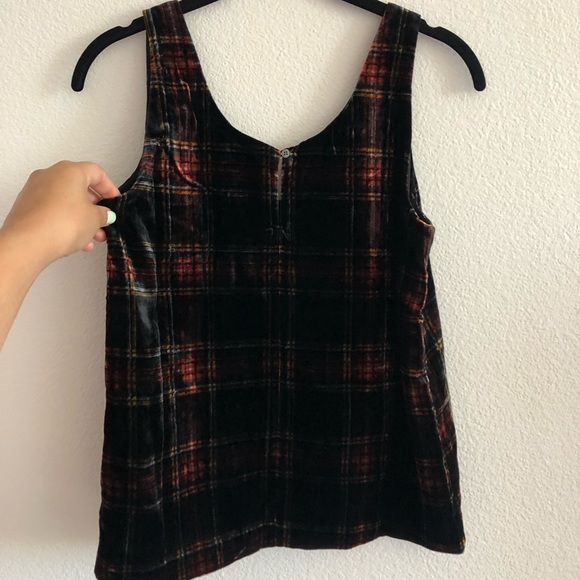 J.CREW tartan plaid velvet tank - Picture 5 of 8